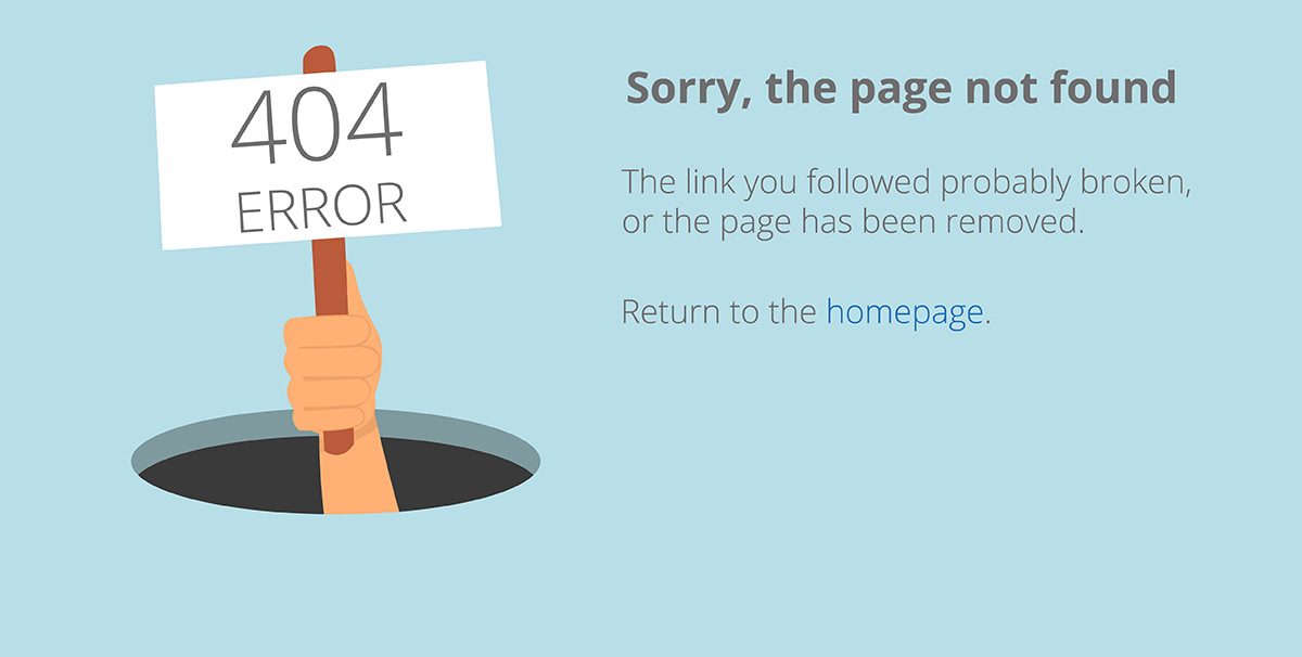 404 page error message